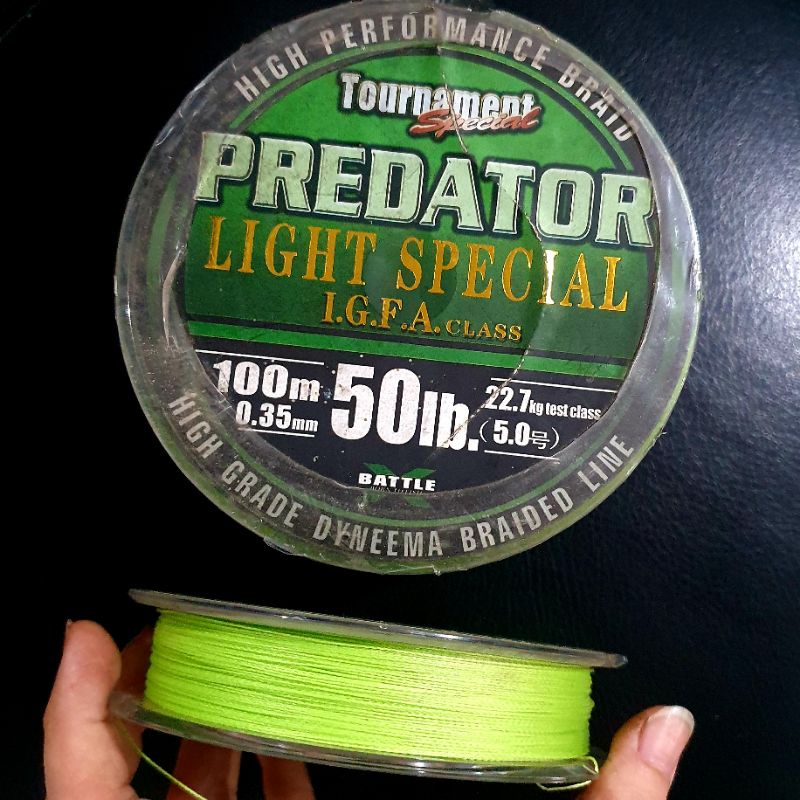 SENAR PE BATTLE PREDATOR 37 LB,40 LB,50 LB, 60 lb/ SENAR PE BATTLE