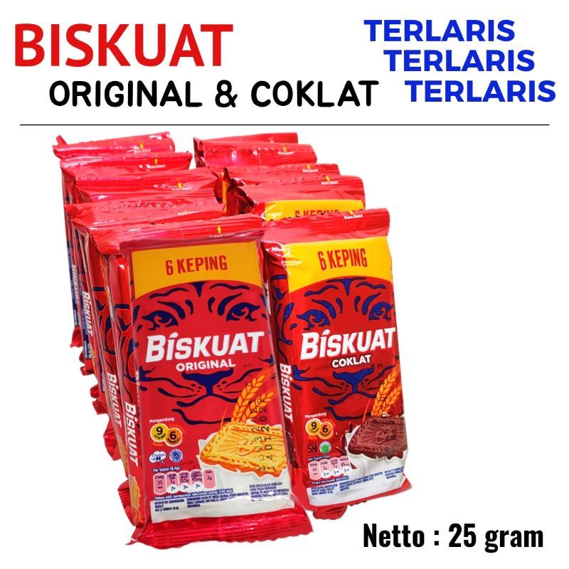 

BISKUAT Biskuit Susu Renceng Reguler - Netto 25gr