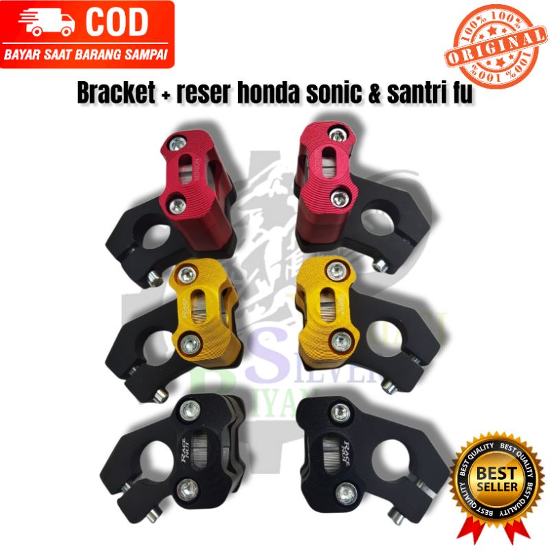 Breket Dudukan Raiser Stang Setang Stir Rzr Sonic 150r  Satria Fu Injeksi Fi Carbu tebal 1,6cm