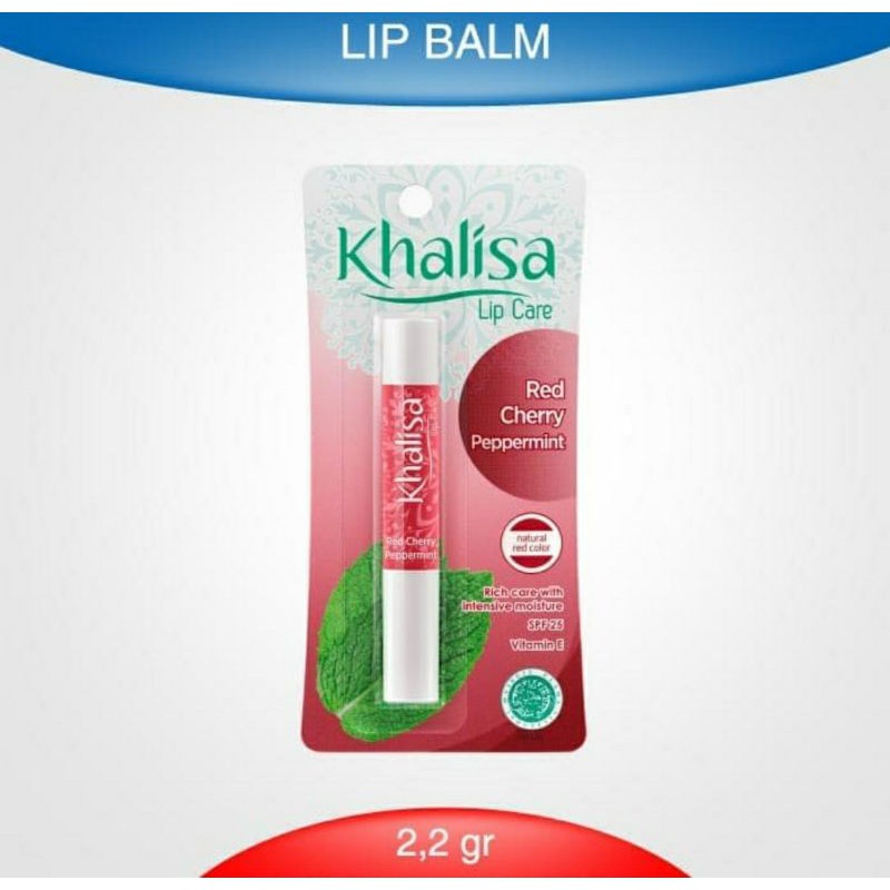 KHALISA LIP BALM RED CHERRY PEPPERMINT