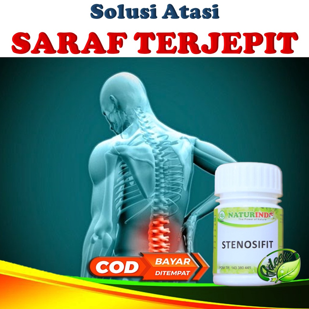 Jual Obat Saraf Kejepit Sakit Pinggang Skiatik Syaraf Terjepit Nyeri