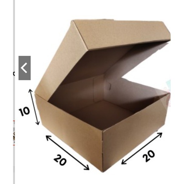 

DUS KUE POLOS Karton Box/Kotak/Kardus Packaging 20x20x10