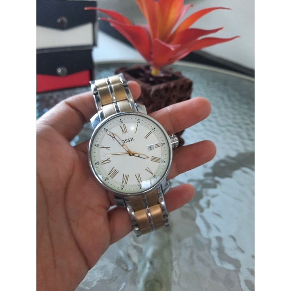 Preloved Second Bekas Jam Tangan Fossil Original Two Tone
