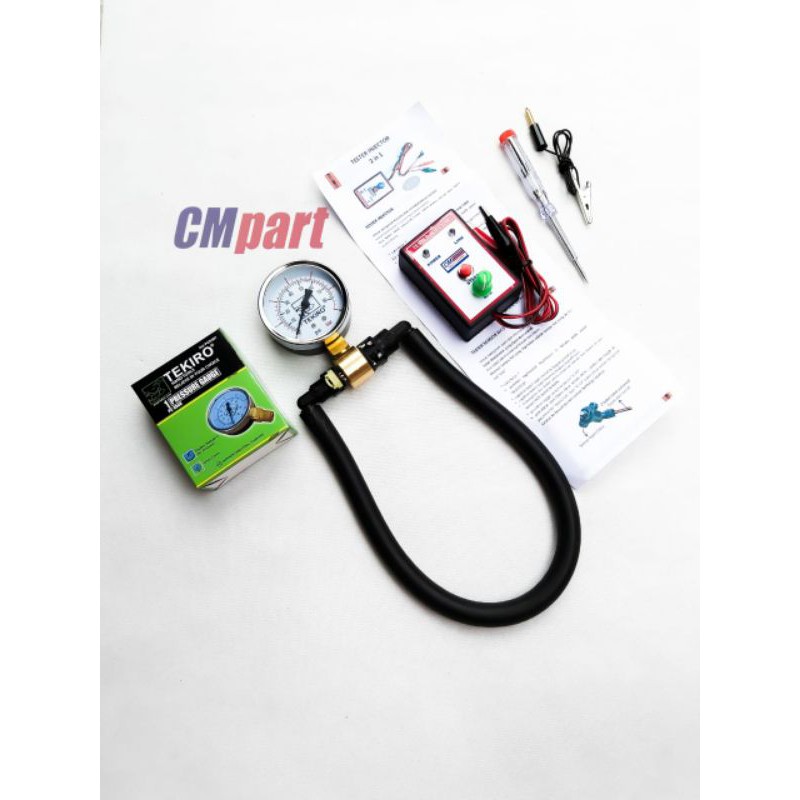 Presure pressure gauge - tester injektor - taspan DC set paket alat service motor injeksi