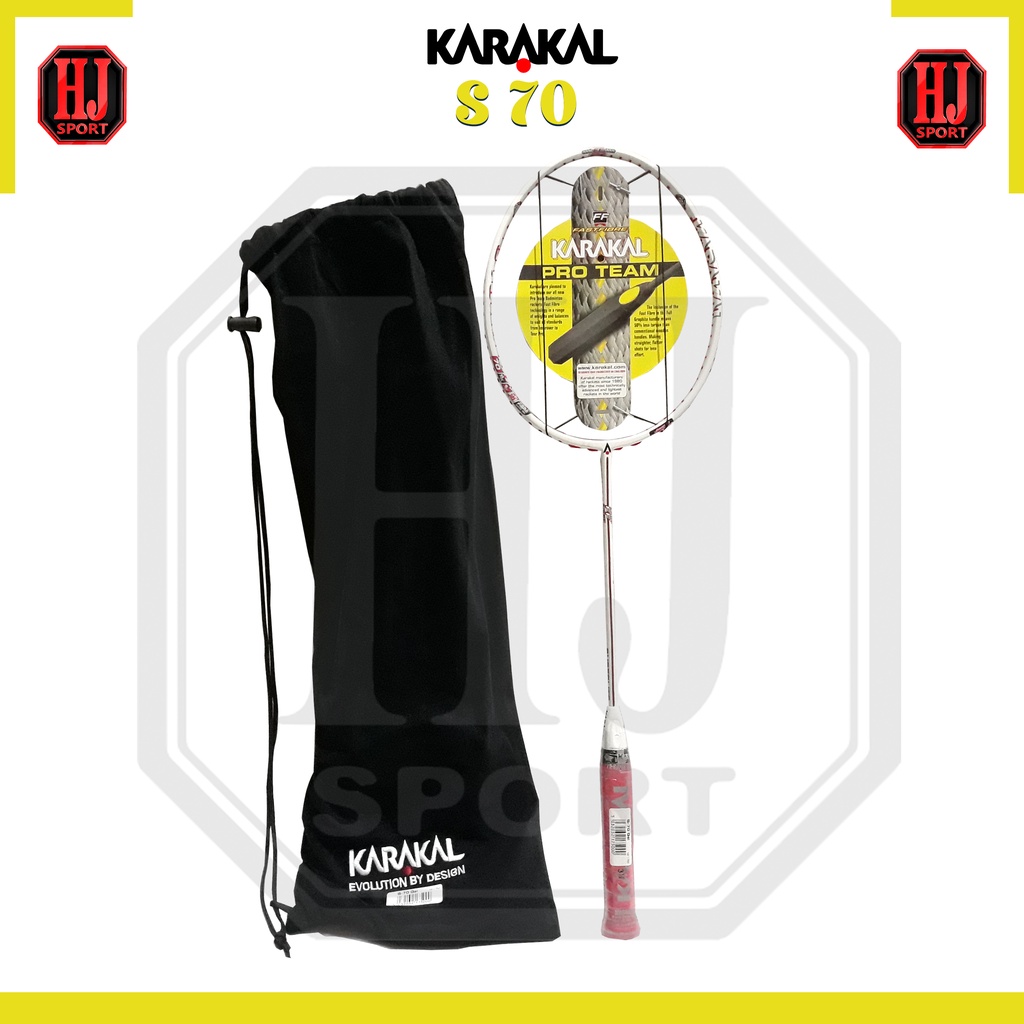 Raket Original Karakal S70 Bonus Grip Senar Tas Kaos Karakal