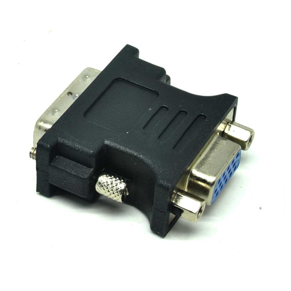 Adapter VGA Female ke DVI-I (Dual Link) Male Adaptor VGA ke Monitor PC