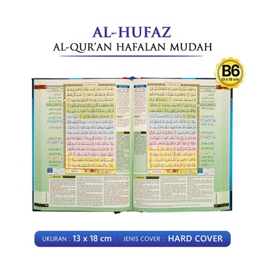 Alquran AL HUFAZ CORDOBA B6 Quran Hafalan Mudah Hard Cover Original Terjemahan tajwid REGULER