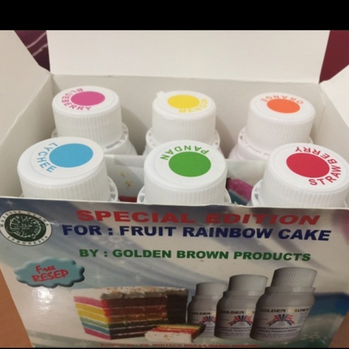 

golden brown pasta rainbow 6 macam @100g