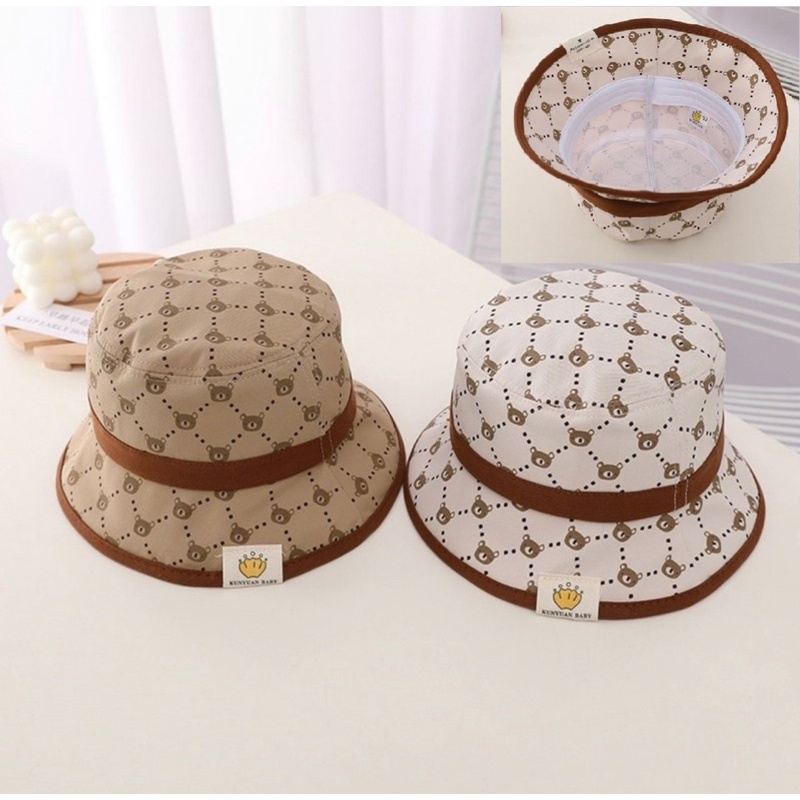 Topi Baseball Bucket Anak Laki Laki Anak Perempuan Import Model Bear xx