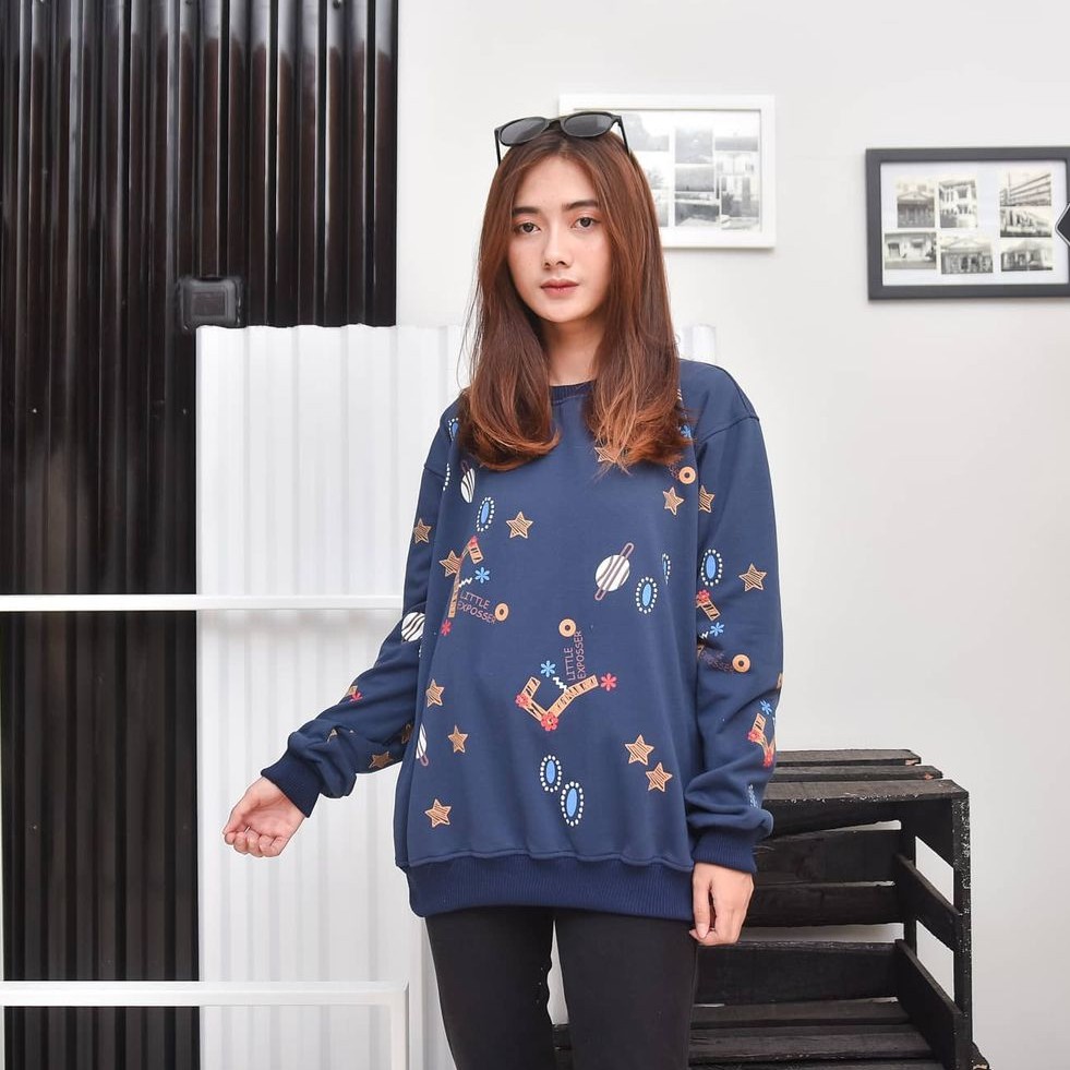 Galaxi Sweater II Pakaian Pria dan wanita II Sweater crawneck #GS