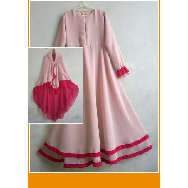 Setelan gamis ceruty