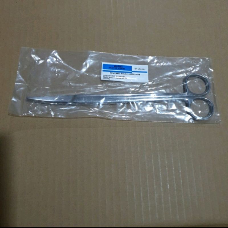 Gunting IUD 24 cm Bengkok / Mayo Scissors Curved 24cm/ Gunting Operasi  / Gunting IUD /Gunting IUD 24cm Lurus