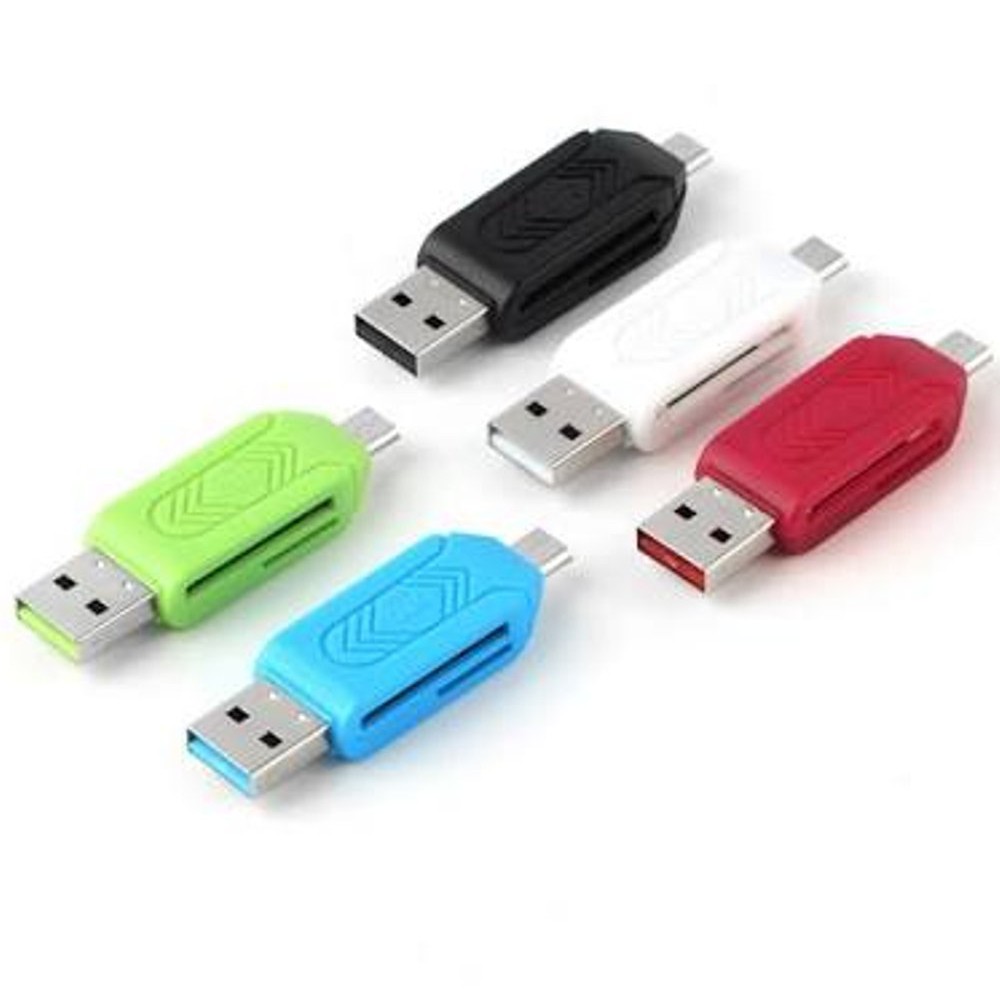 [6 GRAM] OTG Plus Card Reader / Micro USB / Micro SD / Memory HP / SD Card