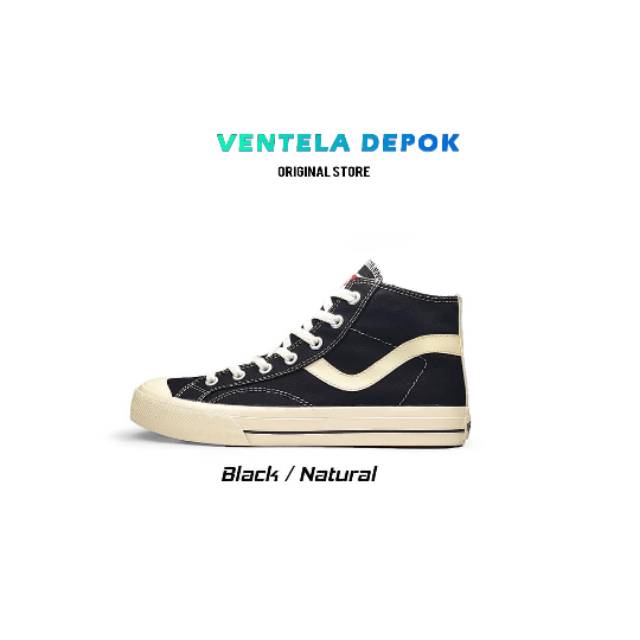 SEPATU VANTELA PUBLIC HIGH BLACK NATURAL