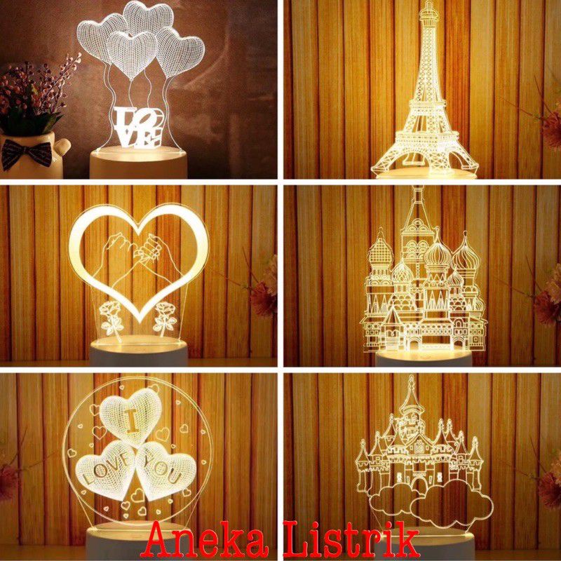 LAMPU 3D KAMAR LAMPU HIAS LED 3D