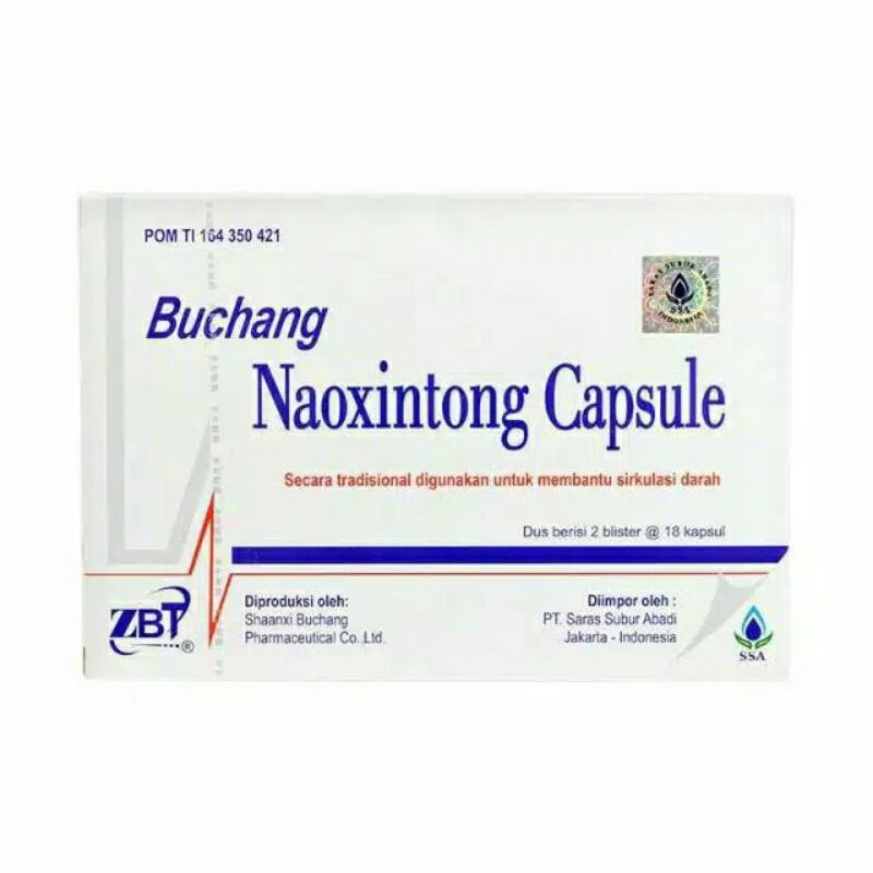 Buchang naoxintong Capsule. Obat Struke Herbal