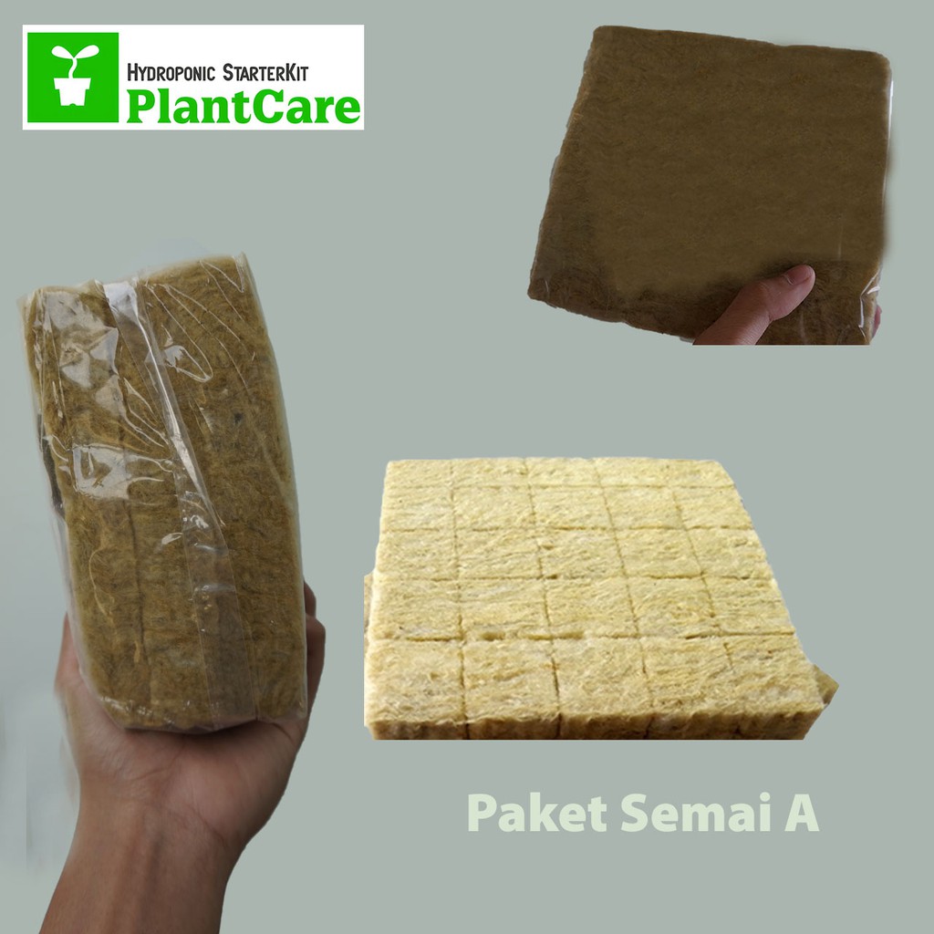 

Paket Semai A - Paket Hemat Semai Hidroponik Rockwool