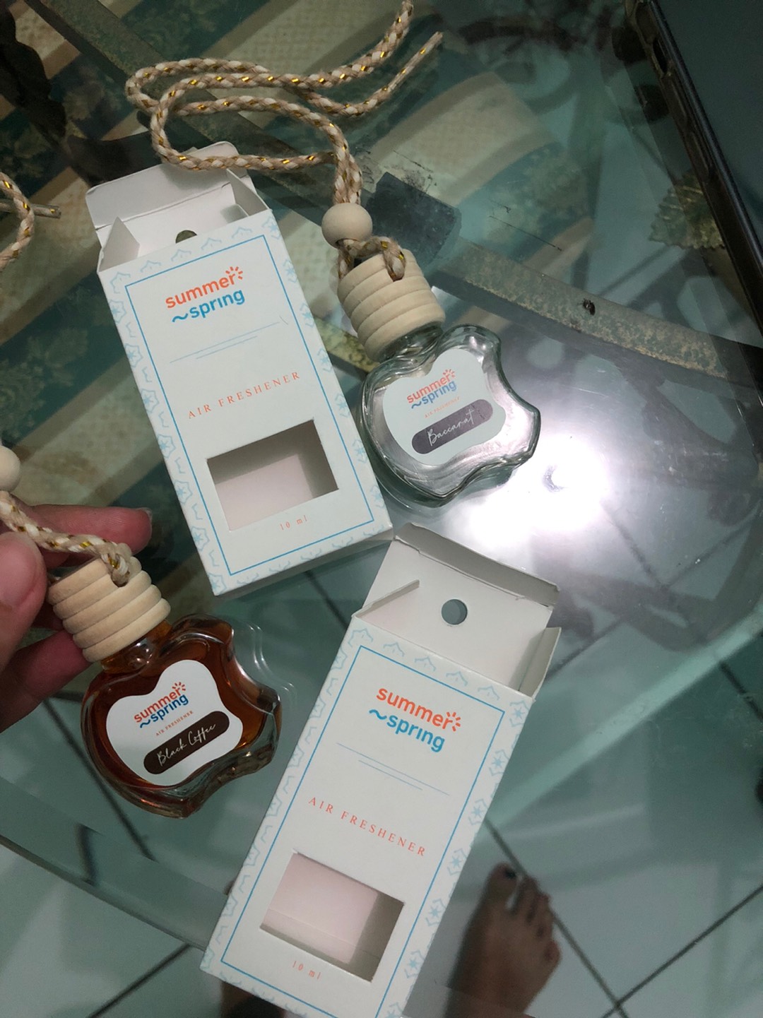 Pengharum Ruangan Pengharum Mobil Parfum Mobil Aksesoris Mobil Summerspring Botol Apel 10 Ml