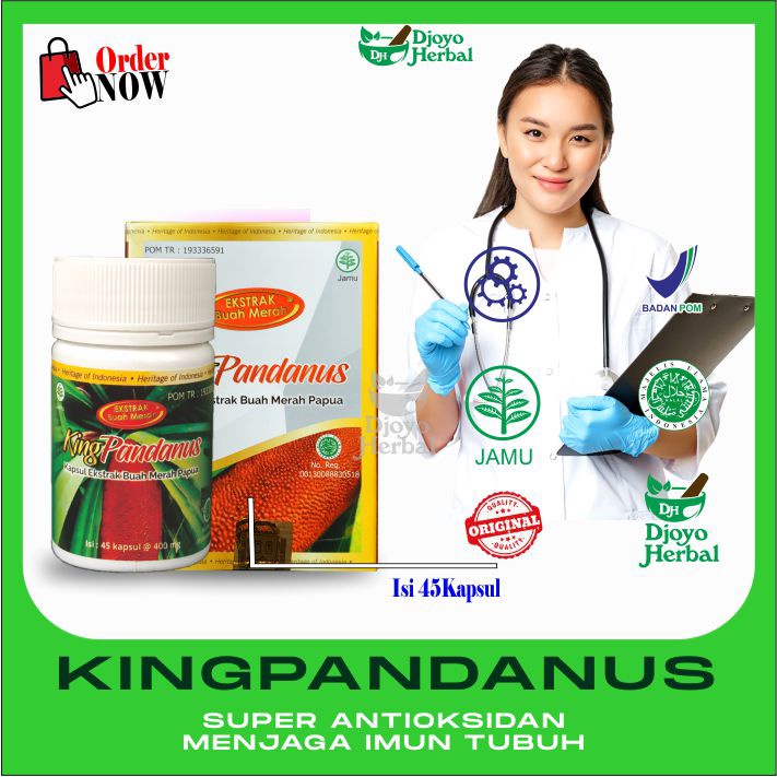 KING PANDANUS KAPSUL BUAH MERAH PAPUA  OBAT DARAH TINGGI-OBAT JANTUNG-OBAT PARU PARU-OBAT STRUK