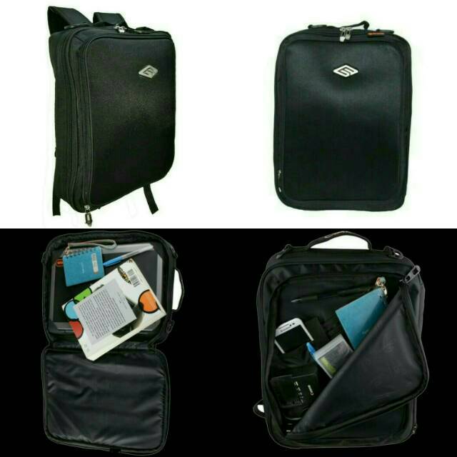 Tas laptop multi fungsi (3 in 1) ukuran 14 inch - Blasted 6060