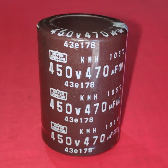 Kapasitor Elko 450v - 120uF 150uF 180uF 220uF 270uF 330uF 470uF 560uF Elco Capasitor Original(cabuta