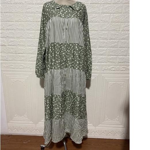 ۝ MIDI DRESS EDELWEIS RAYON TWILL LONG TUNIK SALUR POLKADOT ONDE WARNA KOMBINASI MURAH GAMIS MIDI AD
