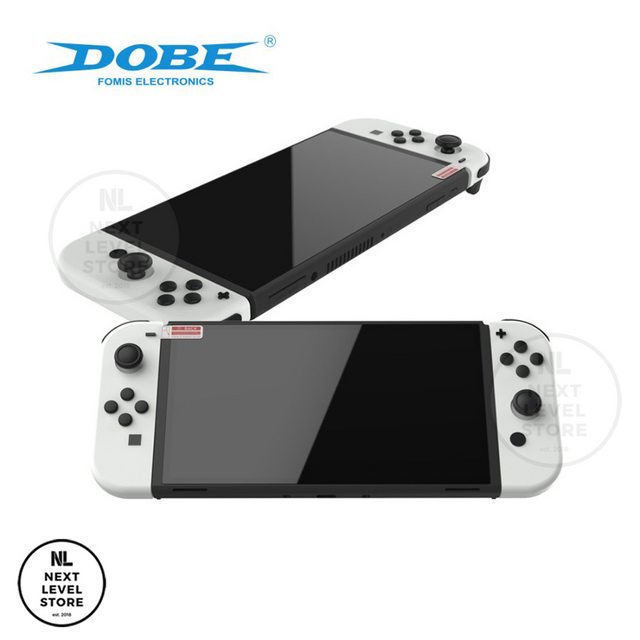 DOBE Nintendo Switch OLED Premium Tempered Glass Screen Guard - isi 2 set - cek deskripsi sblm order ya