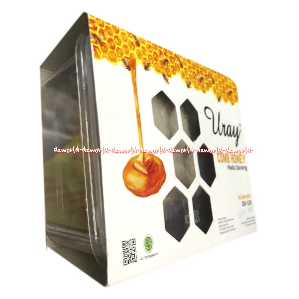 Uray Comb Honey 250gr Honey Comb Madu Sarang Madu 250 gram Pakai Box Urai Combs