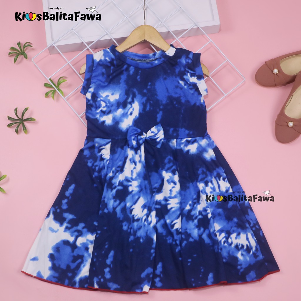 (KODE B) Dress Lala uk 4-5 Tahun / Baju Anak Perempuan Murah Dres Batik Yukensi Adem Pakaian Pesta