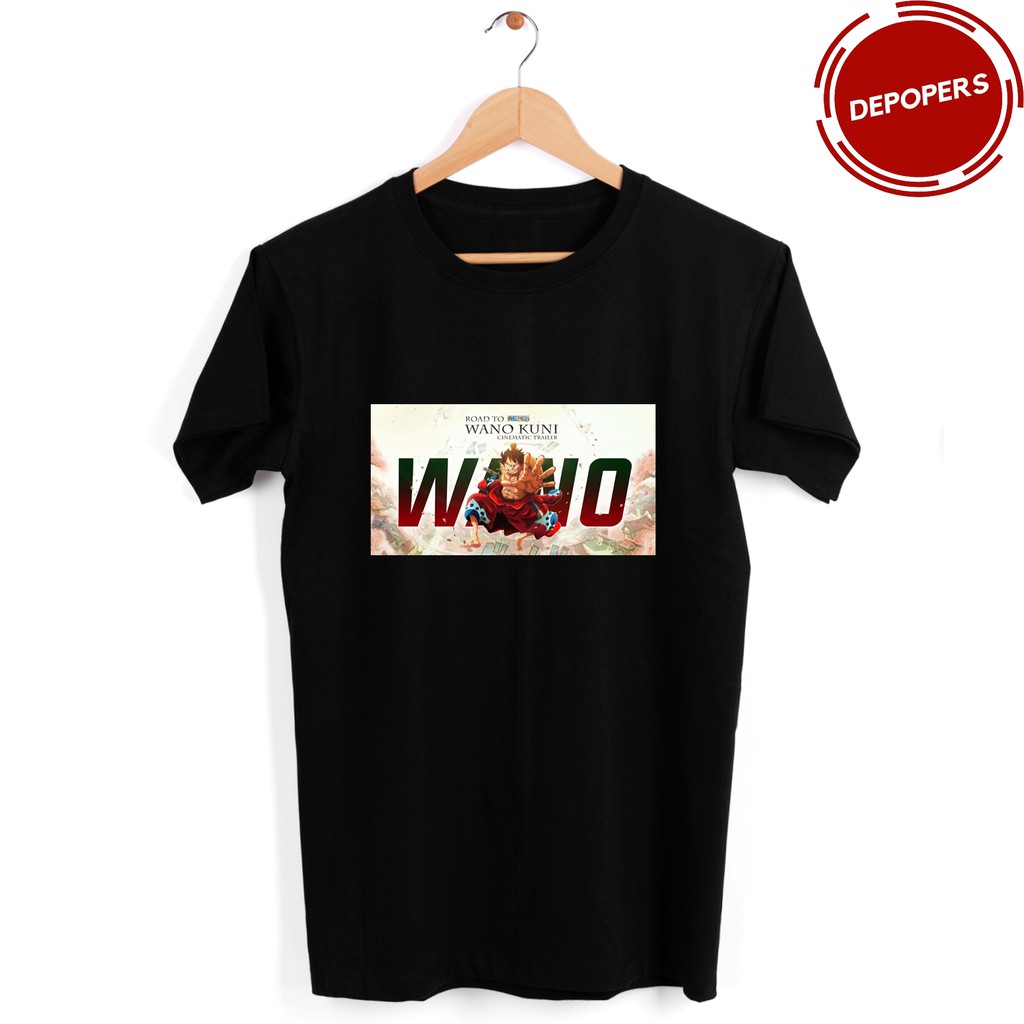 BAJU KAOS WANO KUNI ANIME ONE PIECE LUFFY
