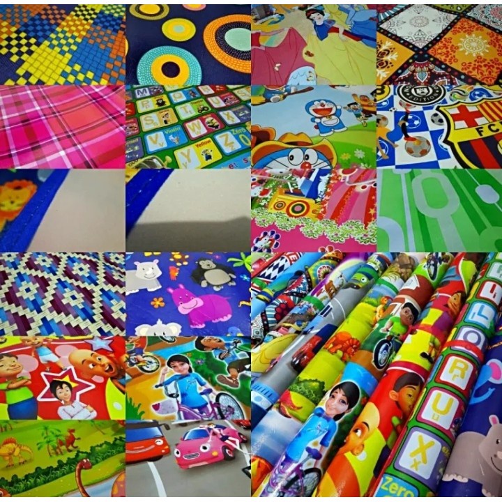 [RA] TIKAR MOTIF 120X150CM KARTUN SPONS KARPET ALAS TAHAN AIR TIKER BESAR WATERPROOF PERLAK BAYI