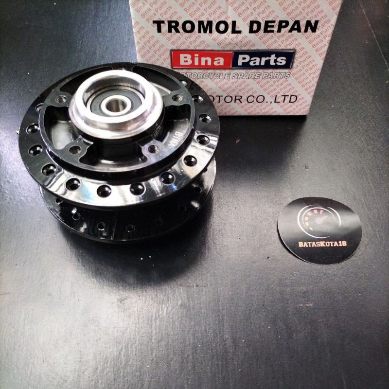 Tromol Depan plus bearing gl pro GLPRO-Max-Neotech-Megapro Lama Hitam