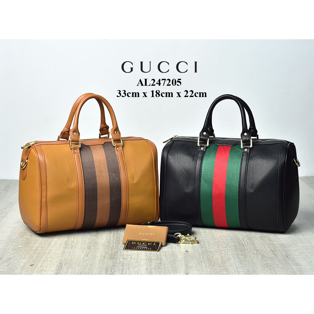 Tas Gucci Boston Web Vintage Leather Semi Premium AL247205