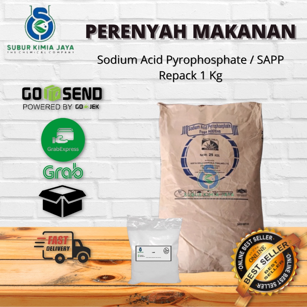 

SAPP Sodium Acid Pyrophosphate / Perenyah Gorengan / Tepung SAPP Food Grade 1 Kg