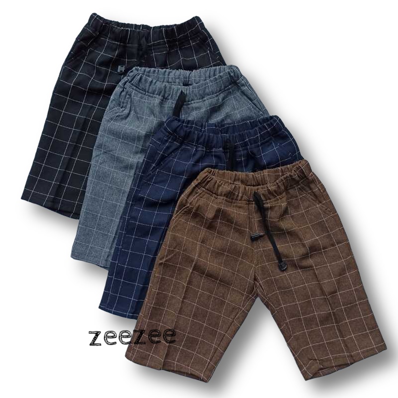 Celana Pendek Tartan Kids Usia 2-10 Tahun