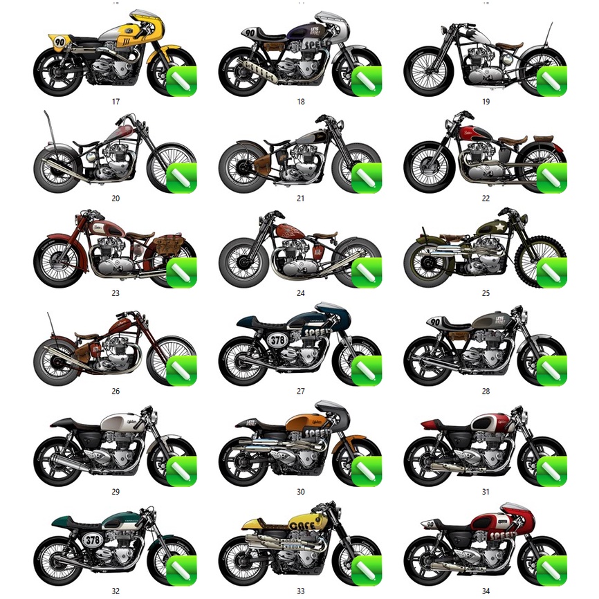 Motorcycle Vector - Coreldraw