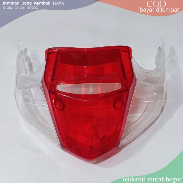 Mika lampu stop belakang beat karbu KVY - mika kaca lampu belakang beat karbu KVY