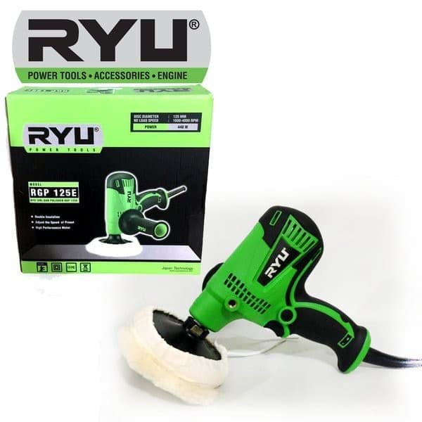 Ryu RGP 125 E Polisher - Mesin Poles Mobil Motor 5 Inch 440 W