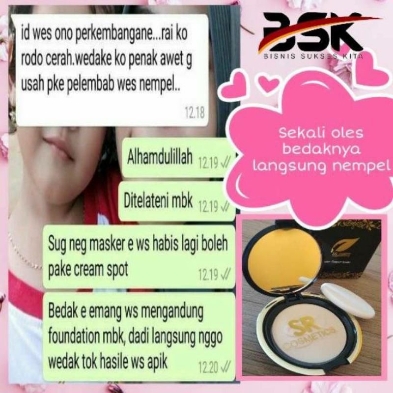 bedak padatSR12 glowing