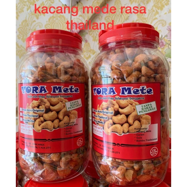 

KACANG METE PREMIUM RASA THAILAND ISI 1000gram✅