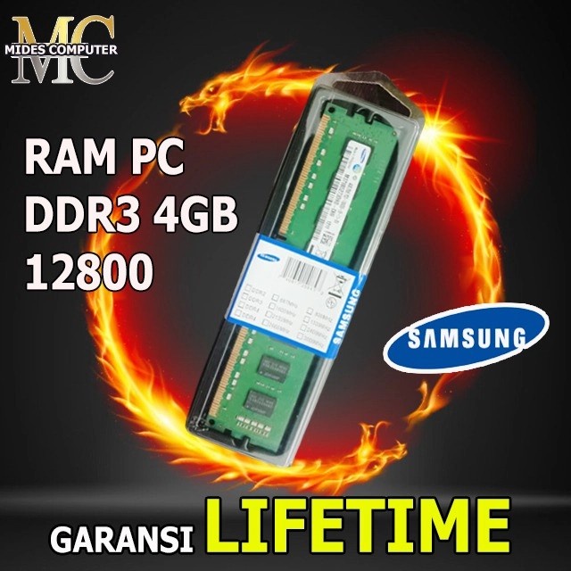 Ram Memory Longdim  Pc Komputer DDR3 4GB PC-12800/10600