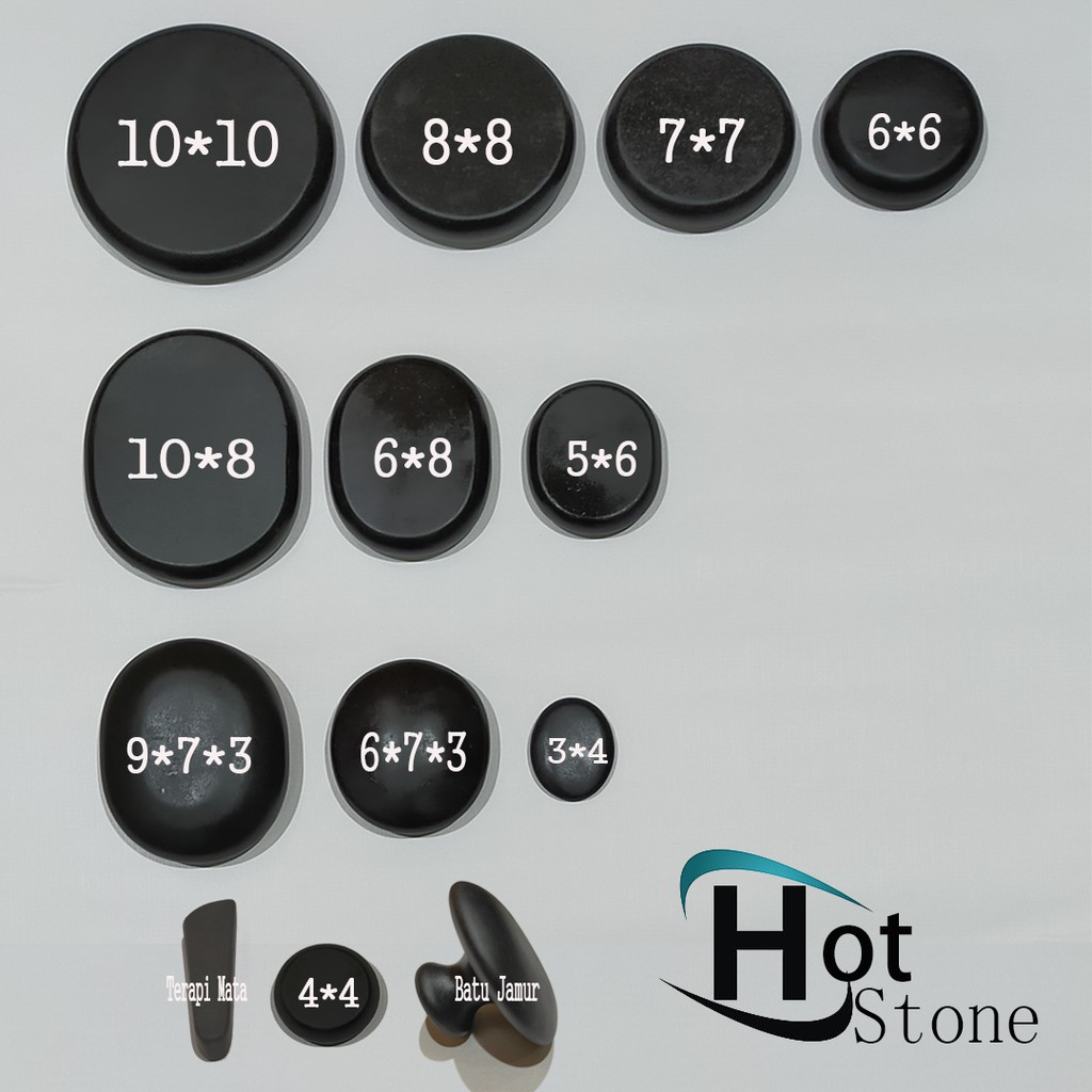 Hot Stone Massage 18 Pcs Plus Spa Hot Stone Heating Box ( Paket Box 2 ) | Hot Stone | Massage | Spa | Batu Kesehatan
