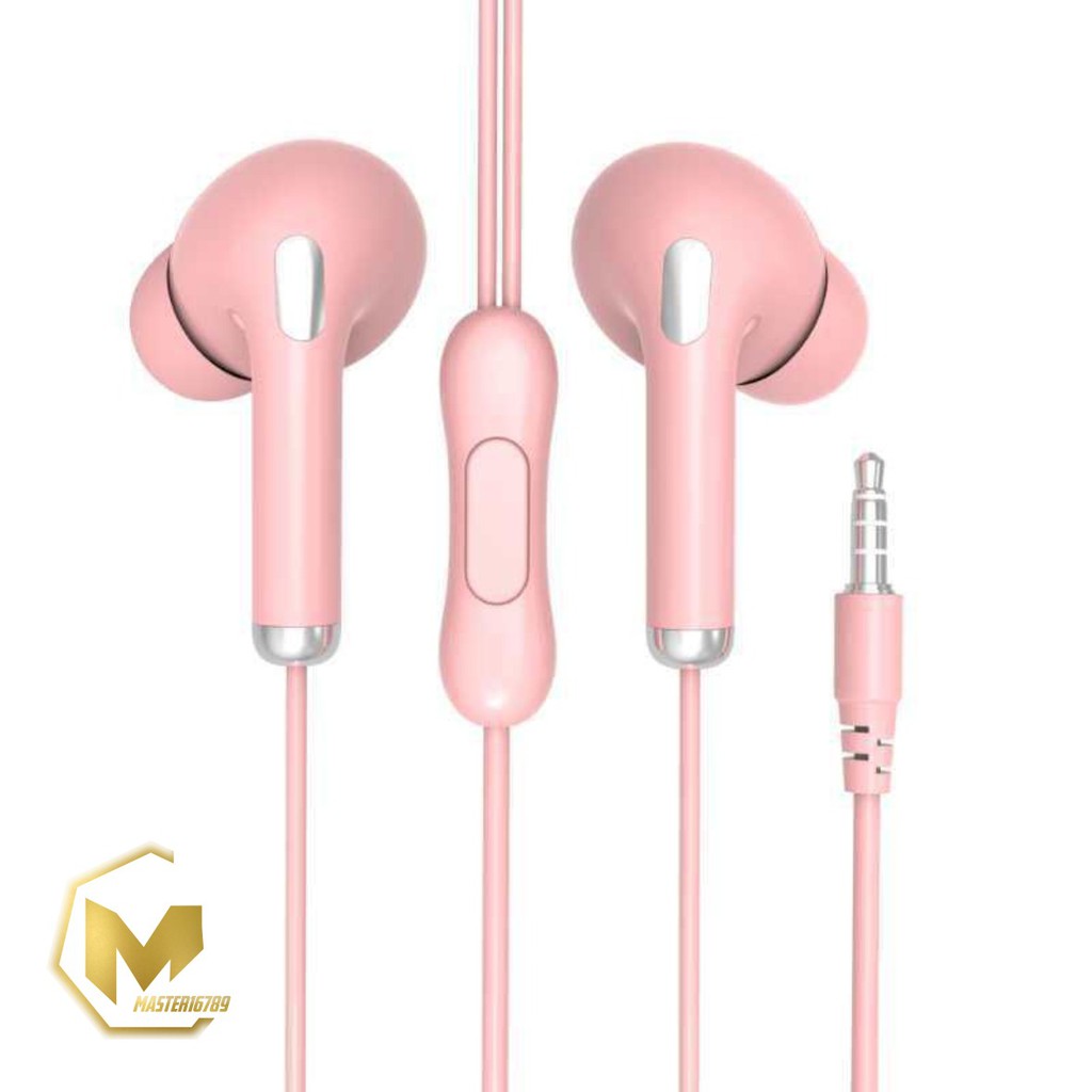 BM024 HEADSET HANDSFREE Hf earphone U28 MACARON MATE COLOR HIFI EXTRA BASS MA42