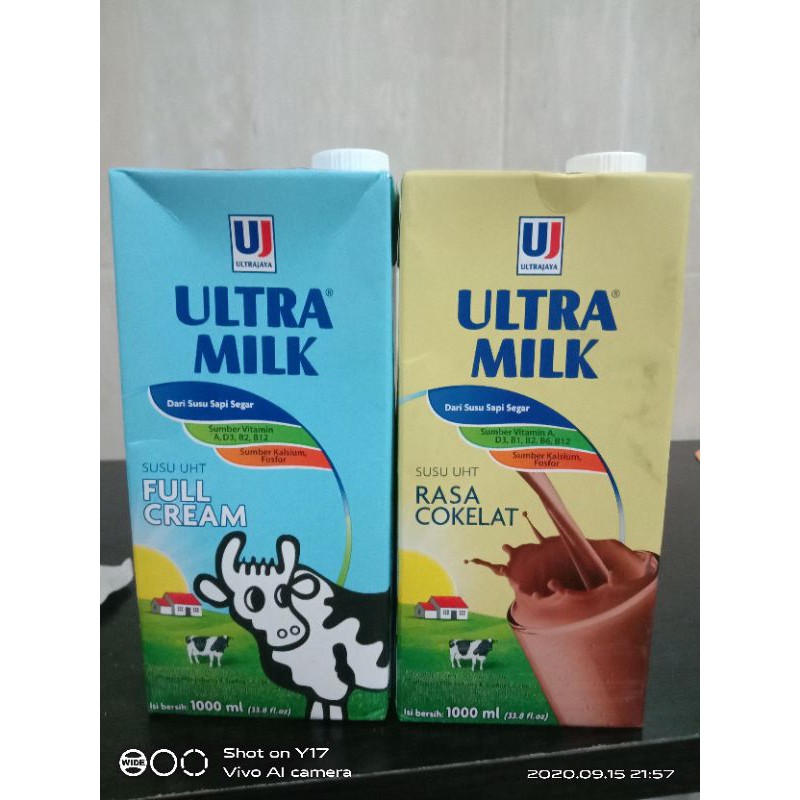 

ultra milk uht coklat dan fuel cream 1 liter