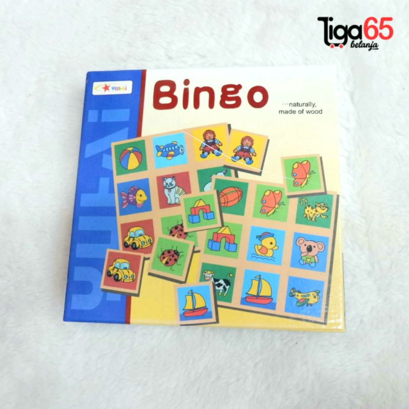 365 Mainan Edukasi / Mainan Kayu / Bingo / Puzzle Kayu Bingo