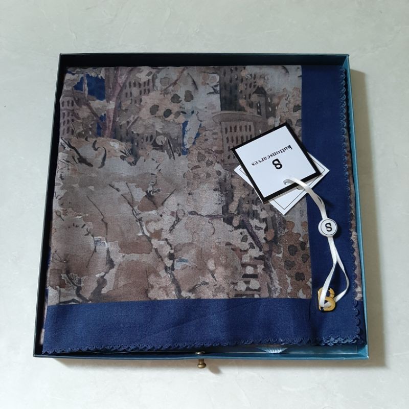 Buttonscarves New York Reborn Collector's Royal Blue