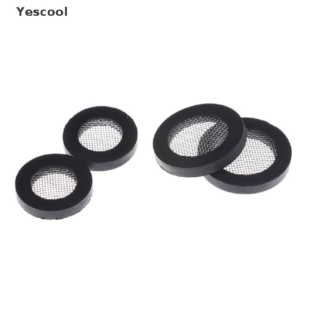 Yescool 10pcs / Set Filter Air Bahan Stainless Steel Ukuran 1 / 2 &quot;/ 3 / 4&quot;