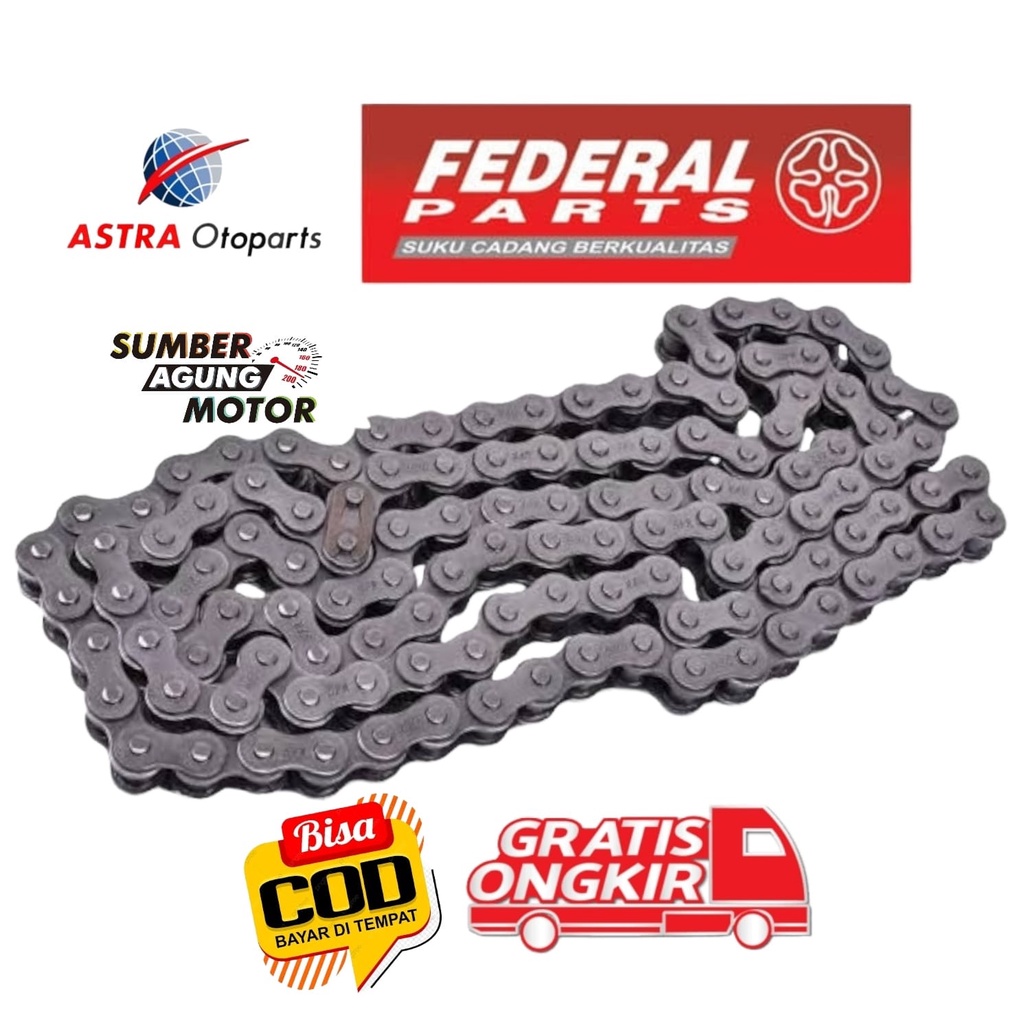 RANTAI SUPRA X 125 SUPRA125 KARISMA REVO ABSOLUTE REVO FIT 420-104 FEDERAL ASTRA