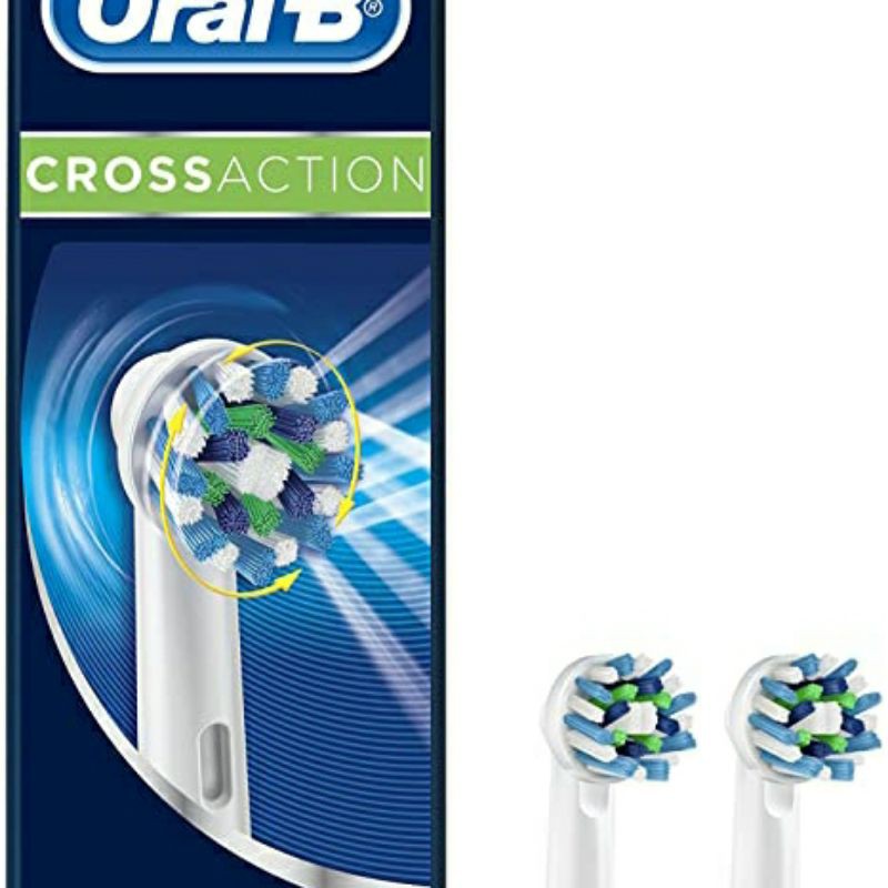 Oral B cross action toothbrush head/kepala sikat gigi oral B cross action