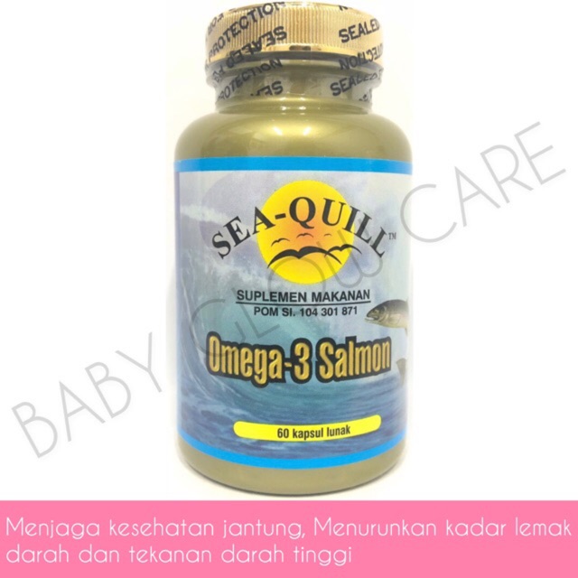 SEAQUILL OMEGA-3 SALMON ISI 60 KAPSUL SEA-QUILL
